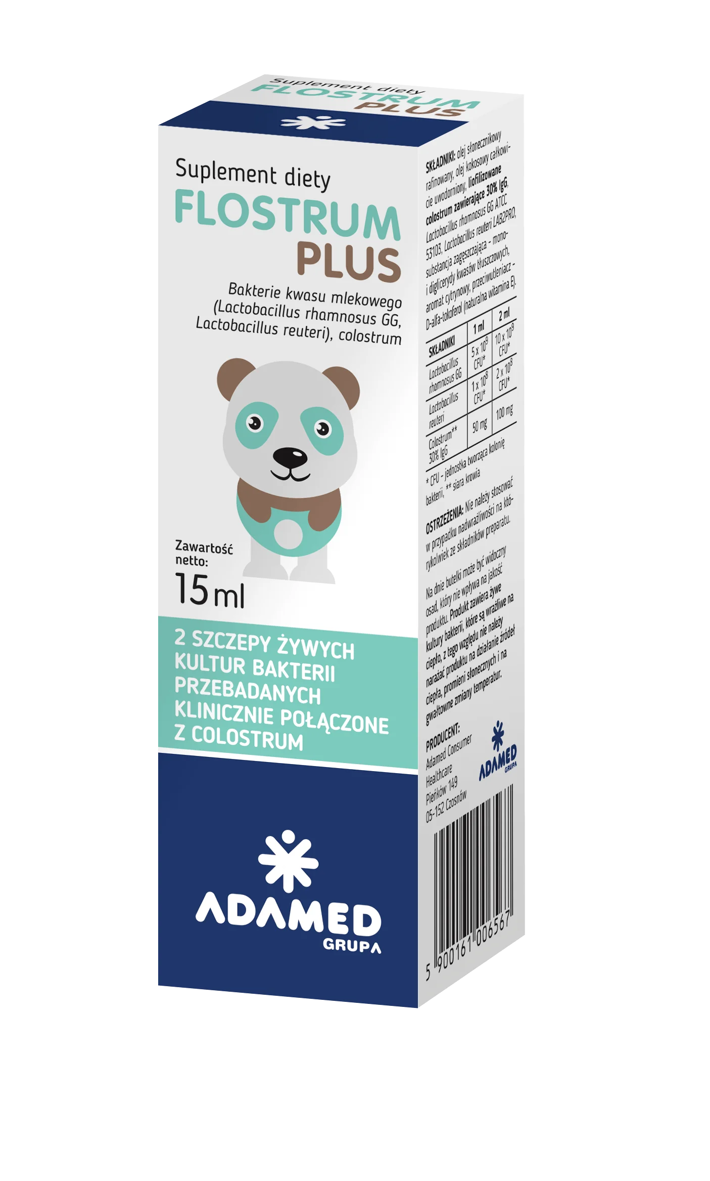 Flostrum Plus suplement diety, 15 ml