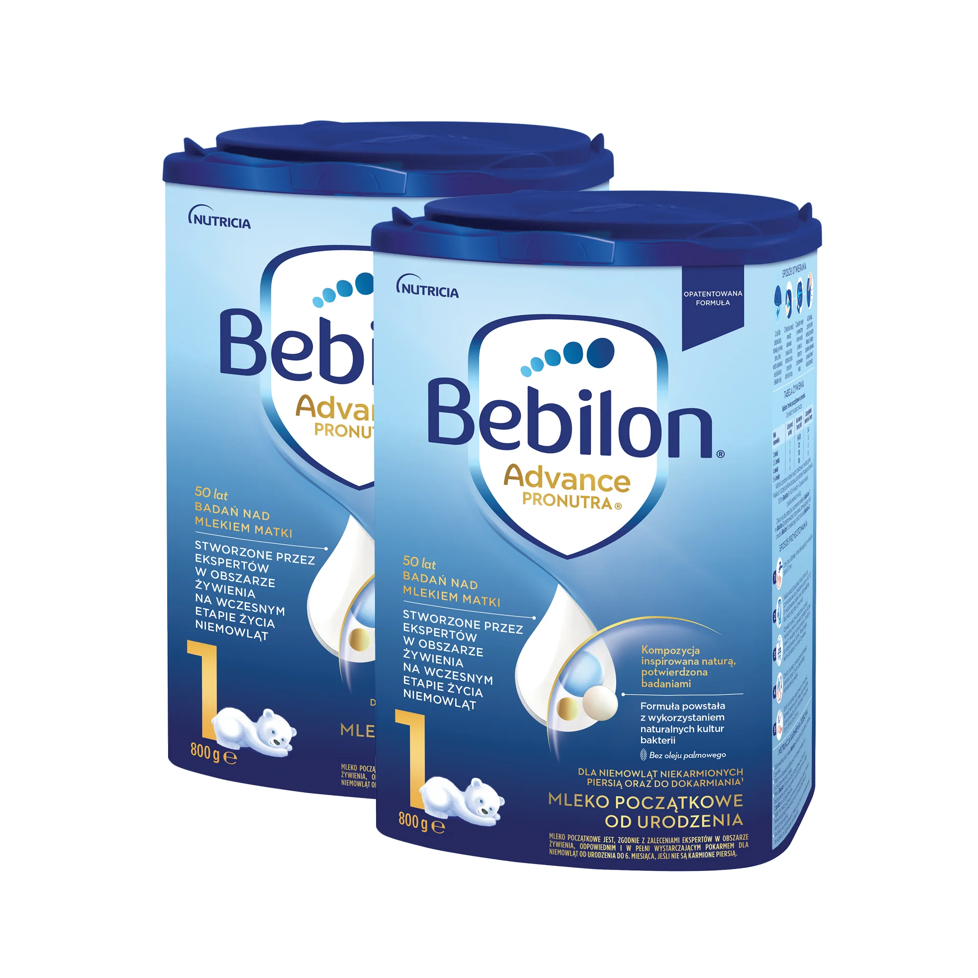 Bebilon Pronutra-Advance 1 mleko początkowe od urodzenia,  2 x 800 g