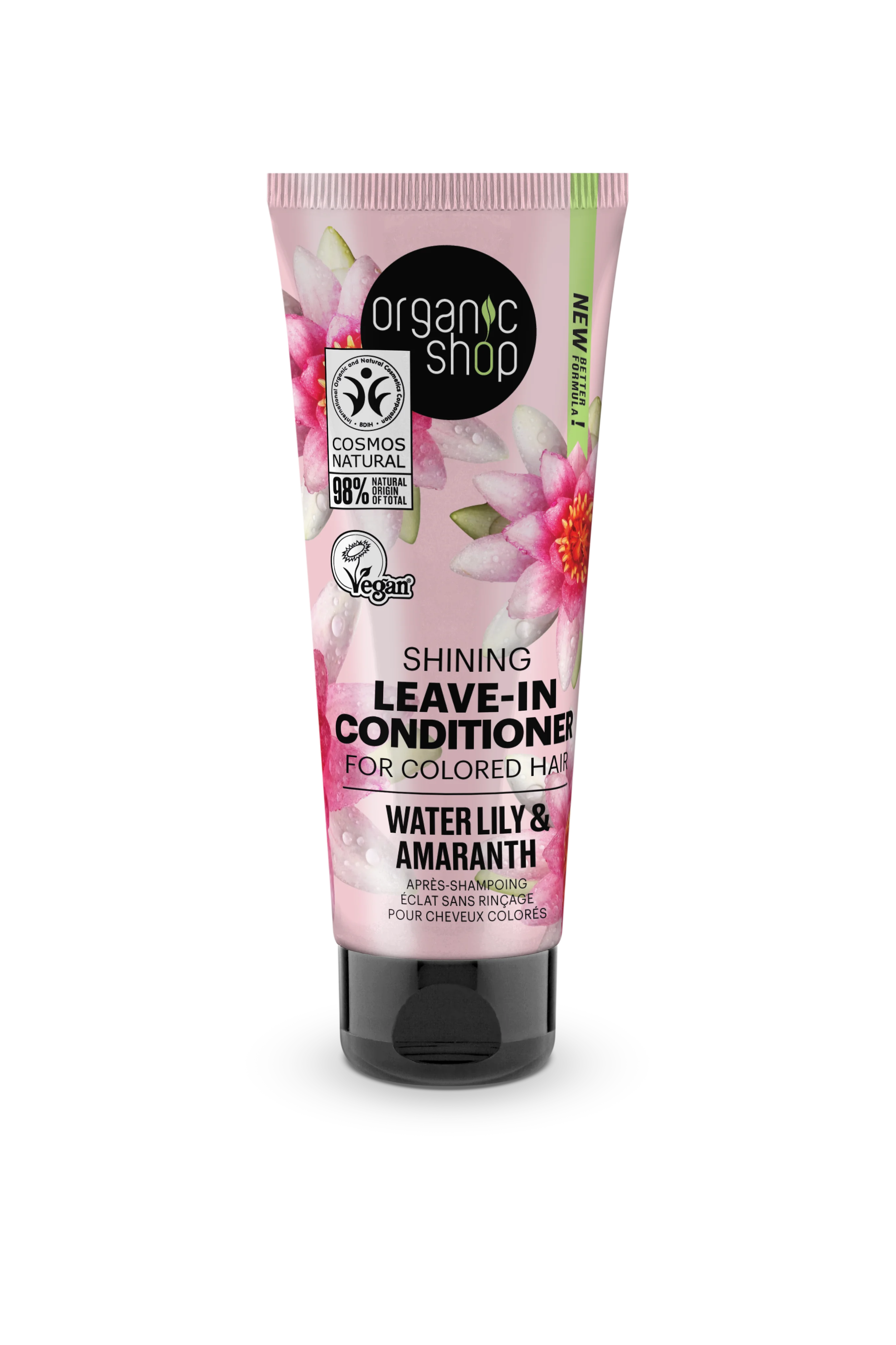 Organic Shop odżywka bez spłukiwania do włosów farbowanych Lilia Wodna & Amarantus, 75 ml