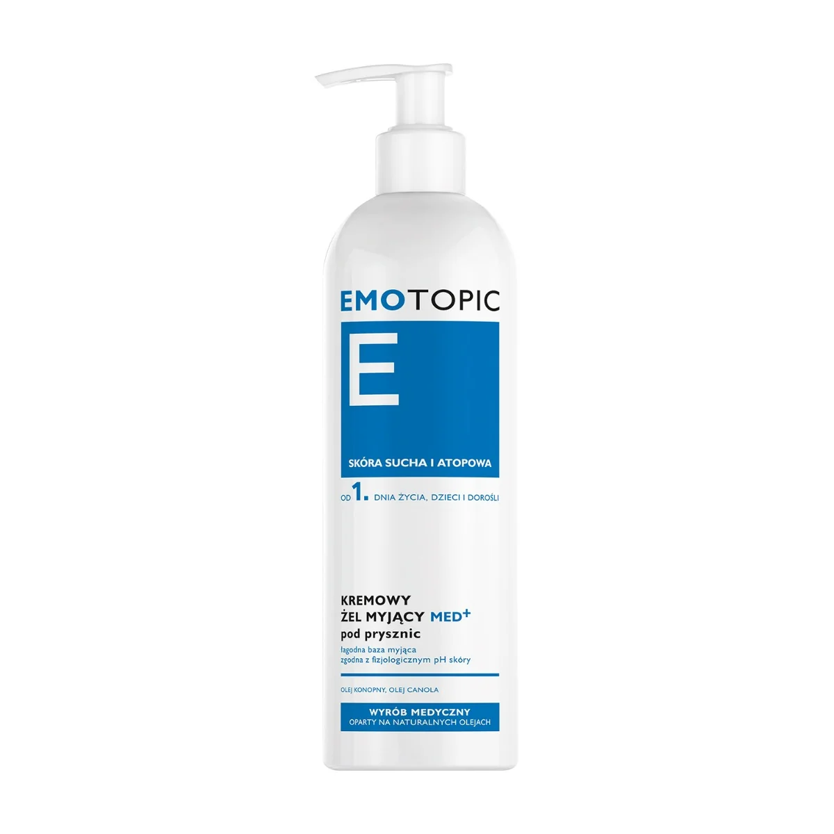 Emotopic MED+ żel kremowy pod prysznic do codziennego stosowania, 400 ml