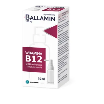 Ballamin, suplement diety, aerozol doustny, 15 ml 