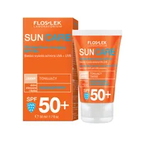 Flos-Lek Sun Care, oil-free krem tonujący SPF 50+, skóra mieszana i tłusta, 50 ml