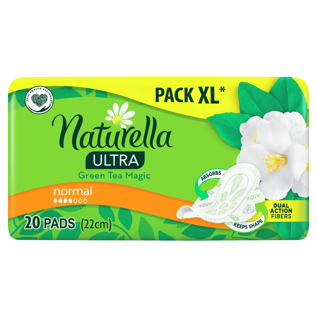 Naturella Ultra Normal podpaski ze skrzydełkami Zielona herbata, 20 szt. 