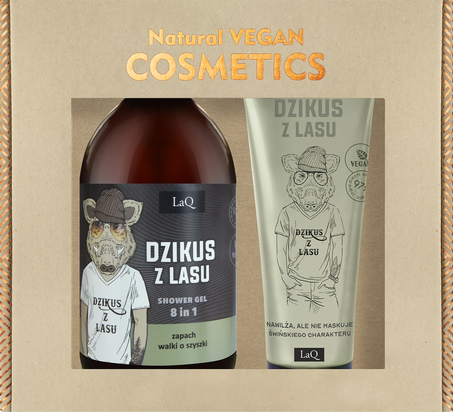 LaQ Zestaw Dzikus z Lasu żel, 500 ml + balsam tuba, 200 ml