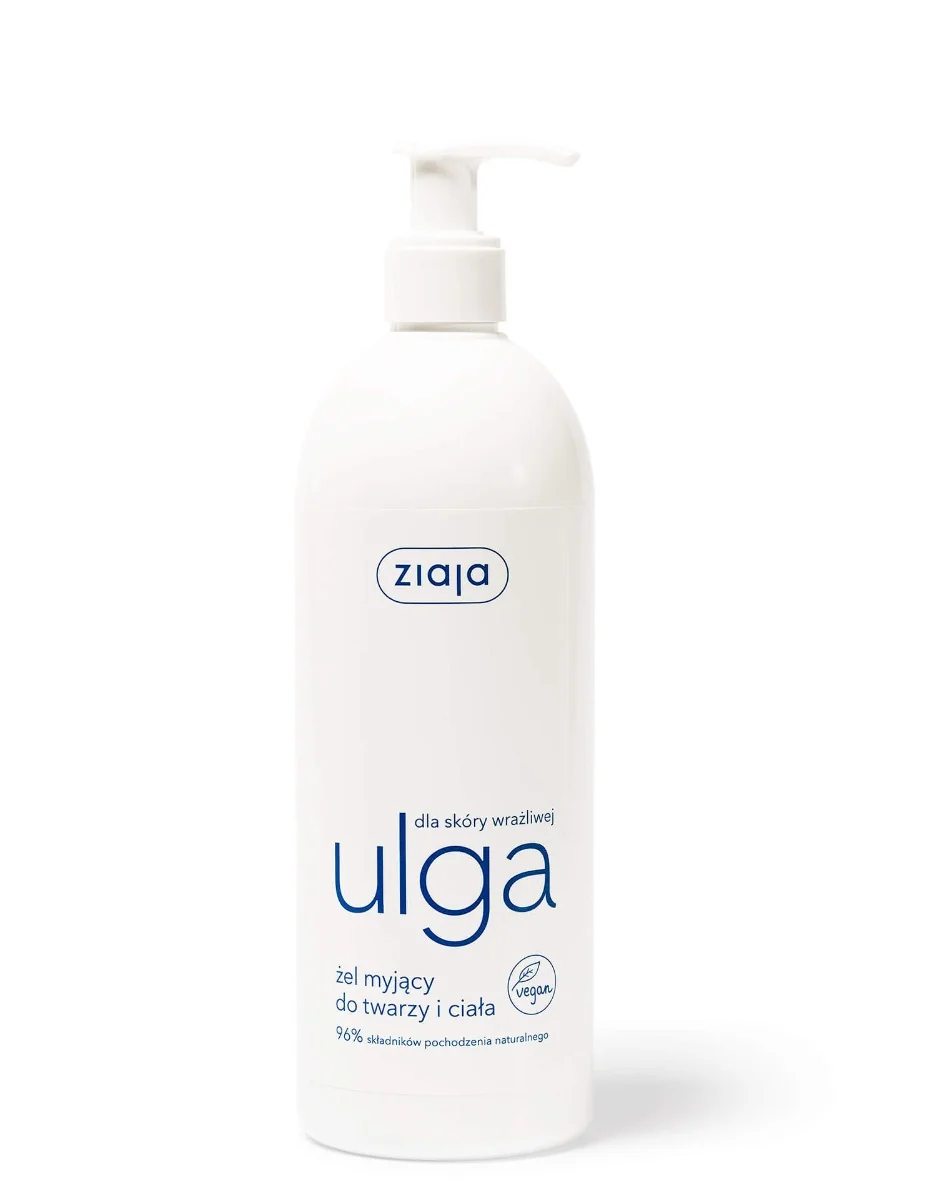 Ziaja Ulga żel myjący do twarzy i ciała, 400 ml