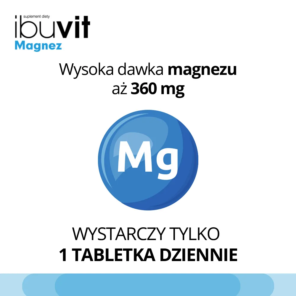 Ibuvit Magnez, suplement diety, 30 tabletek 