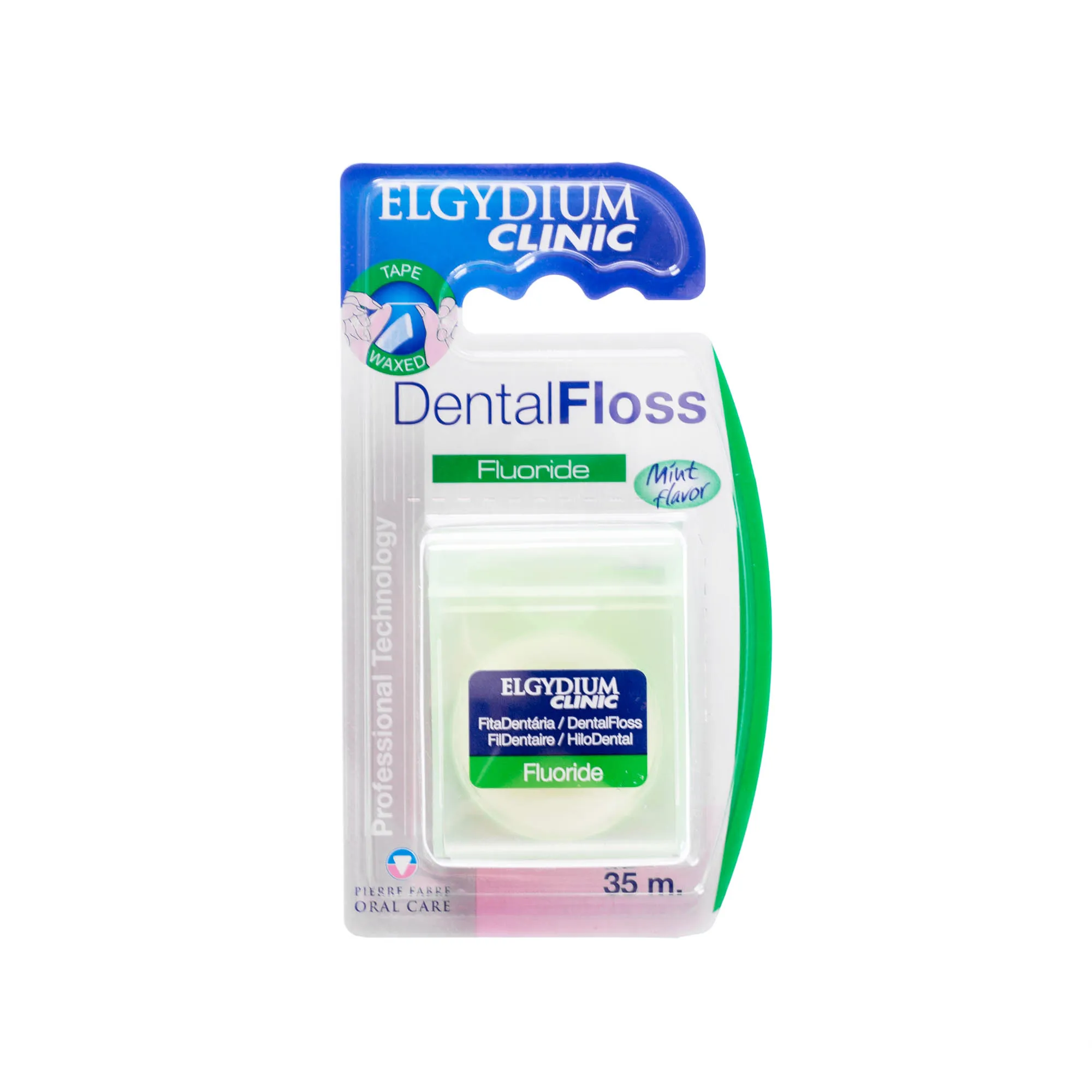 Elgydium Clinic DentalFloss, nić dentystyczna z fluorem, 35 m 