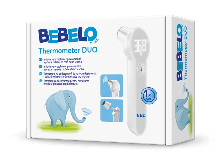 Bebelo Care Dr.Max Thermometer DUO, termometr na podczerwień, 1 sztuka