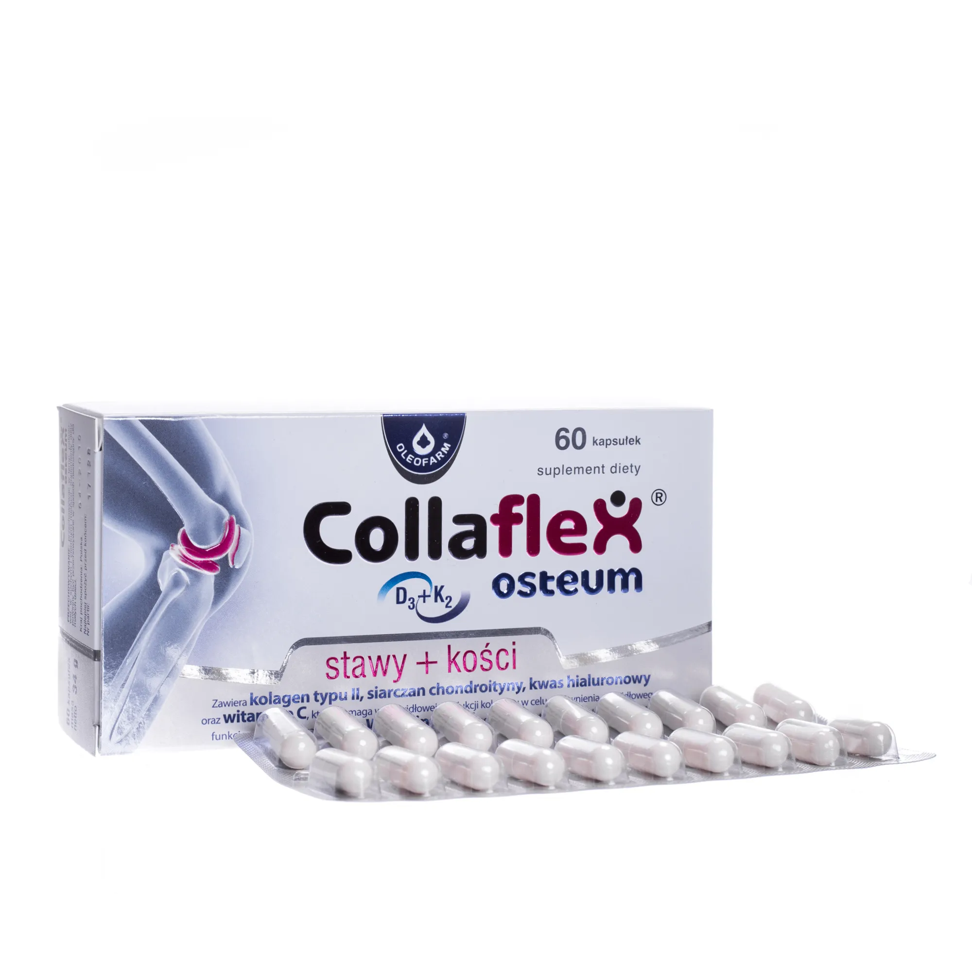Collaflex Osteum, suplement diety, 60 kapsułek