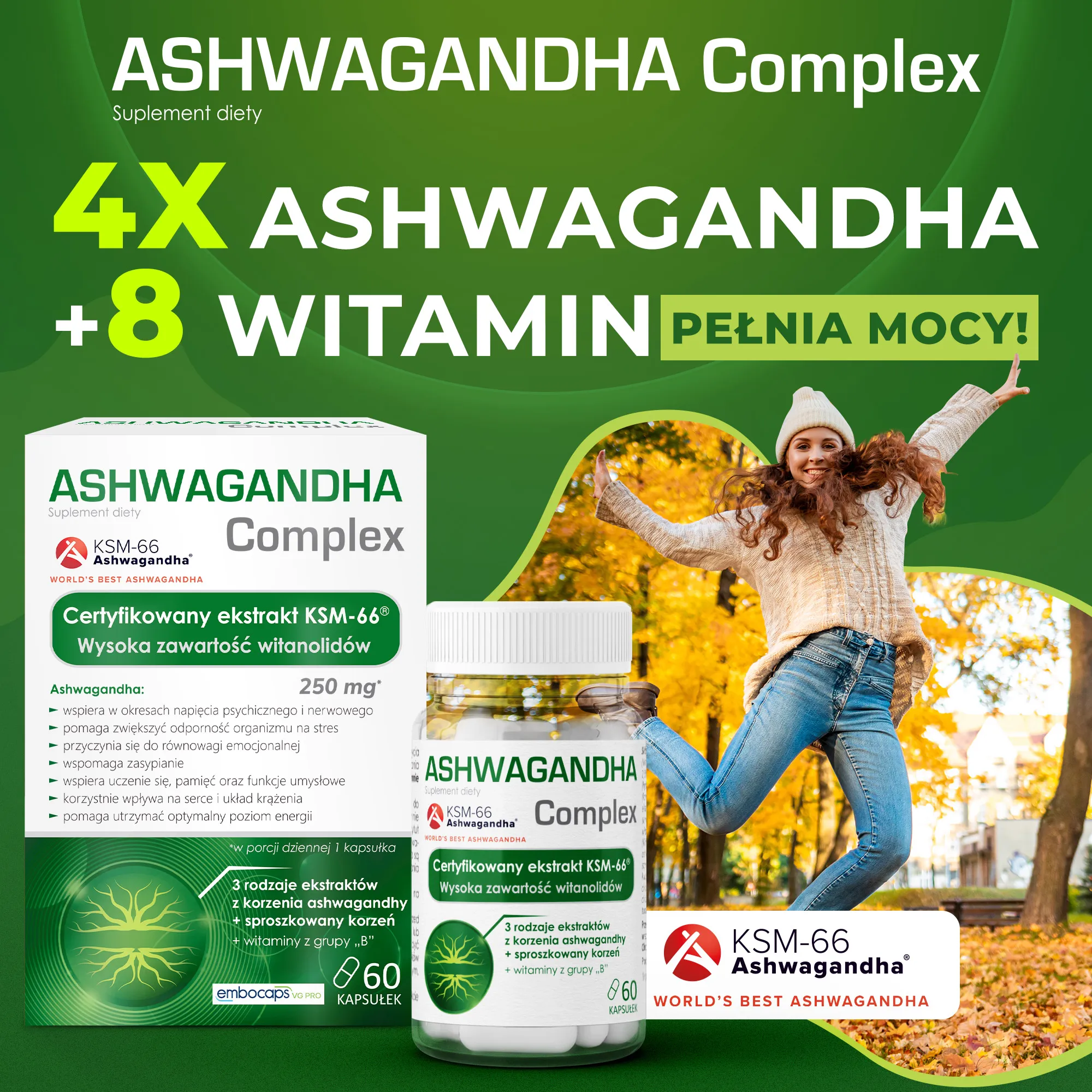 Domowa Apteczka Ashwagandha Complex 60 kapsułek