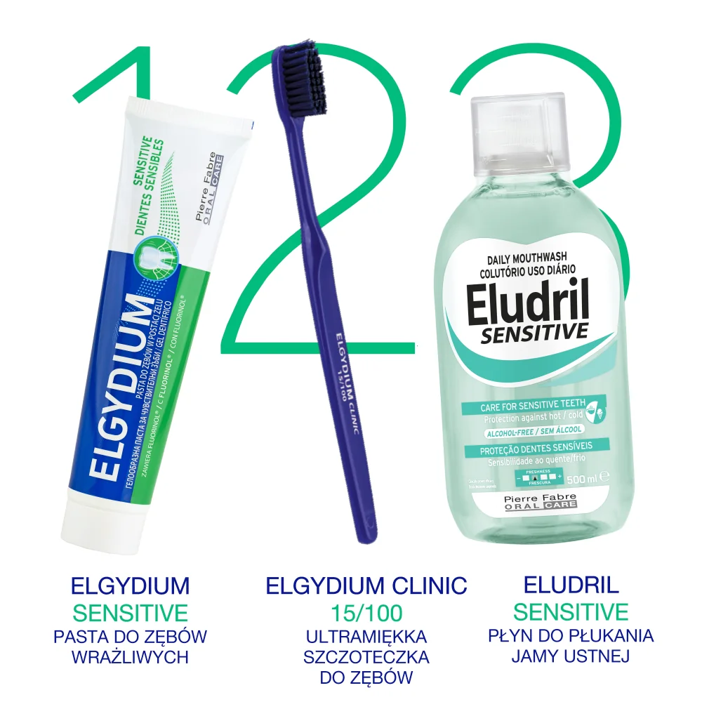ELGYDIUM Sensitive pasta do zębów w postaci żelu, 75ml
