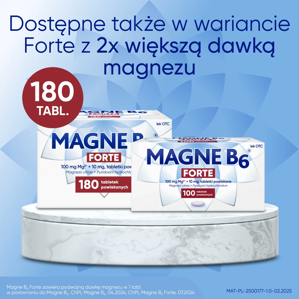 Magne B6 48 mg + 5 mg, 60 tabletek powlekanych