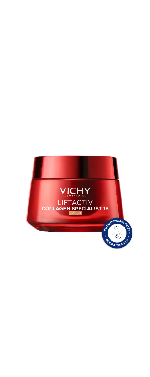 Vichy Liftactiv Collagen 16 SPF 50 krem z systemem wielokrotnego uzupełniania, 50 ml