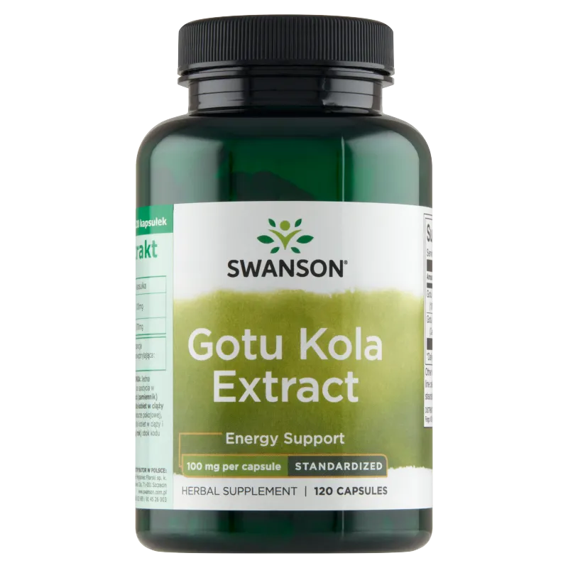 Swanson, Gotu Kola, 100 mg, suplement diety, 120 kapsułek