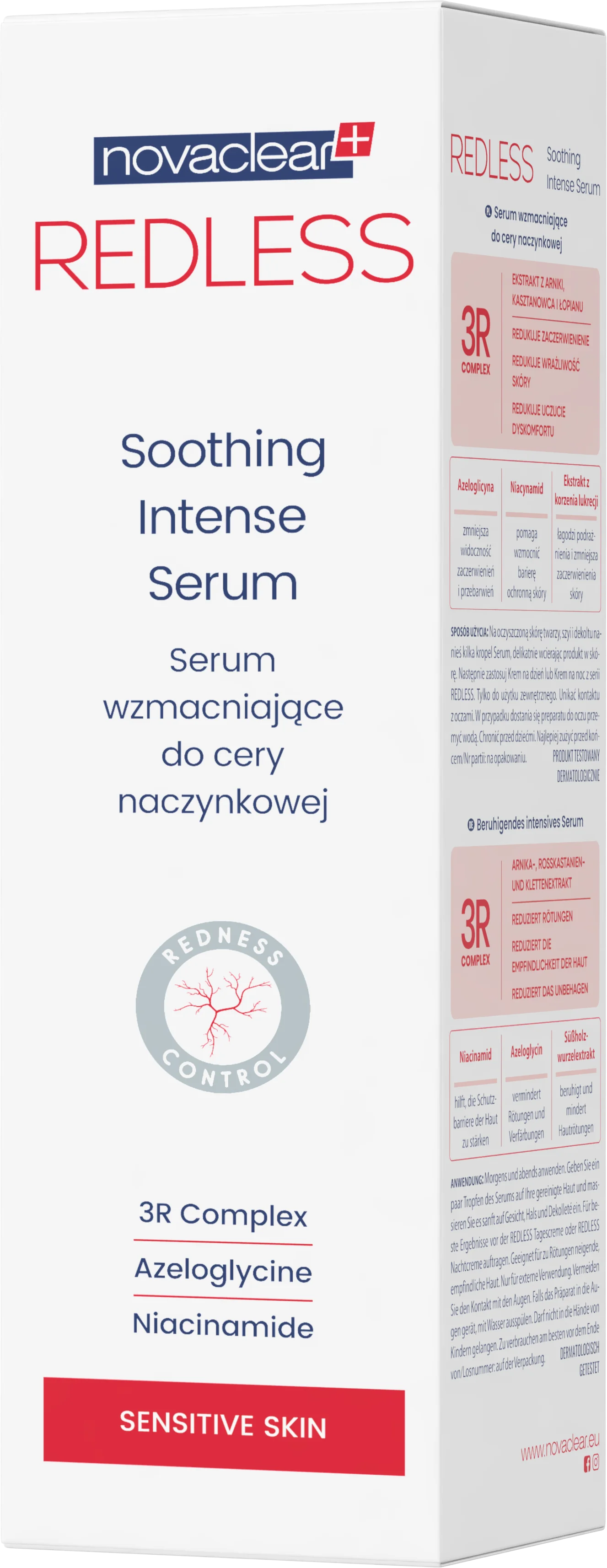 Novaclear Redless serum wzmacniające do cery naczynkowej, 30 ml
