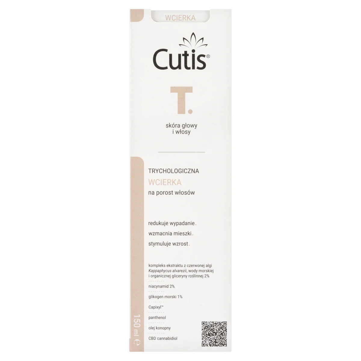Cutis® T. trychologiczna wcierka na porost włosów, 150 ml