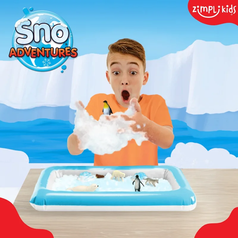 Zimpli Kids Sno Adventures zestaw do tworzenia śniegu z figurkami i tacą