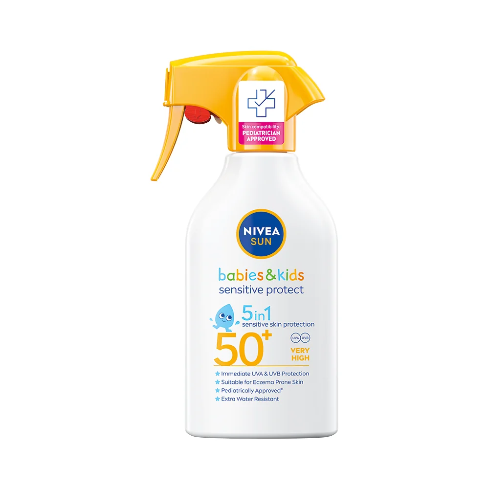 Nivea Sun Kid's Sensitive balsam do opalania dla dzieci w sprayu SPF 50+, 270 ml