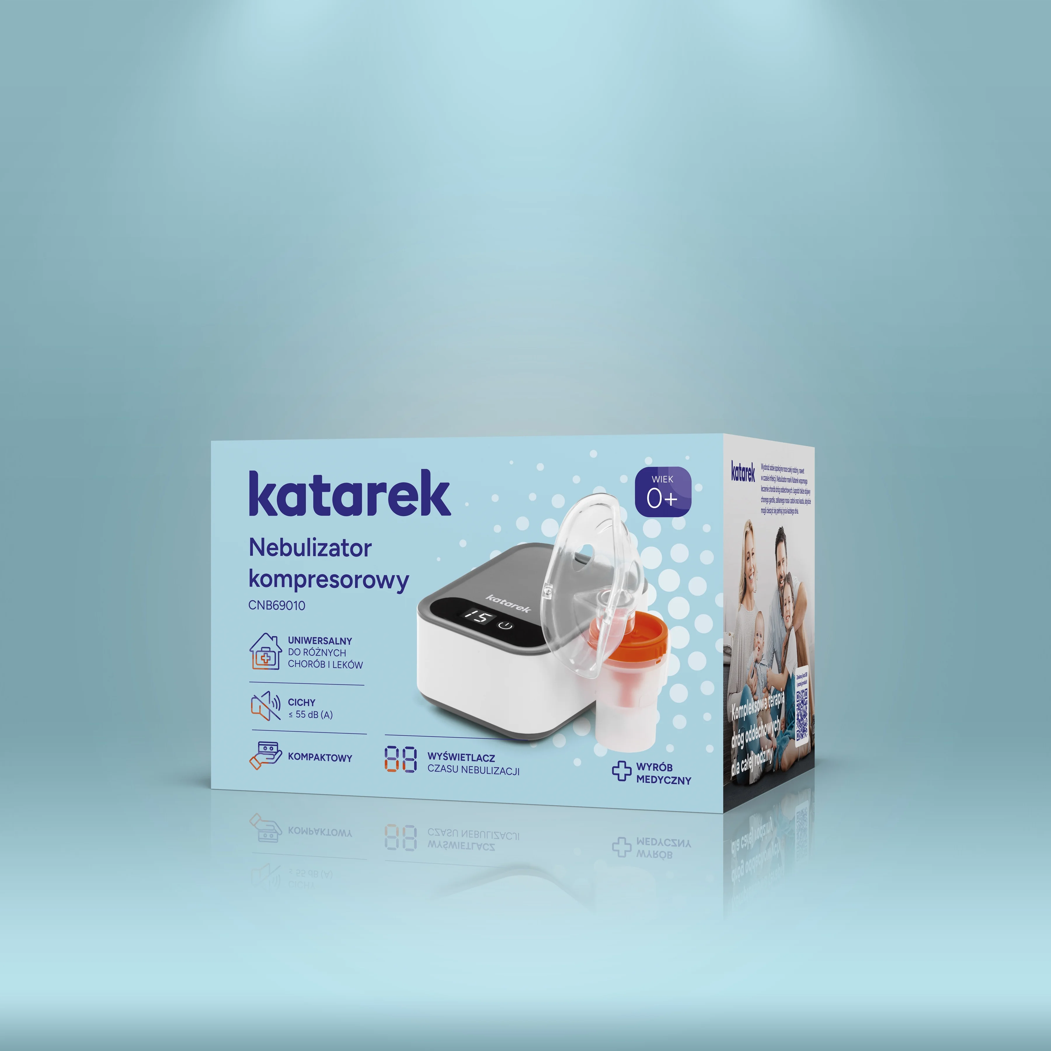 Katarek nebulizator kompresorowy CNB69010, 1 sztuka