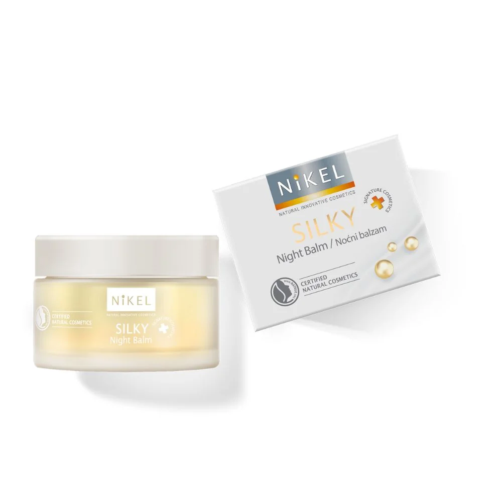 Nikel Silky nawilżający i odżywczy balsam do twarzy na noc, 50 ml