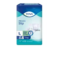 Tena Slip Proskin Super, pieluchomajtki zapinane na rzepy, rozmiar L, 92-144cm, 10 sztuk