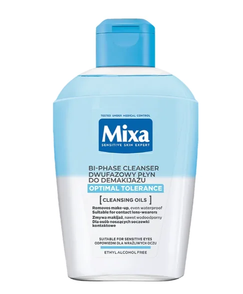 Mixa Optymalana tolerancja dwufazowy płyn do demakijażu, 125 ml