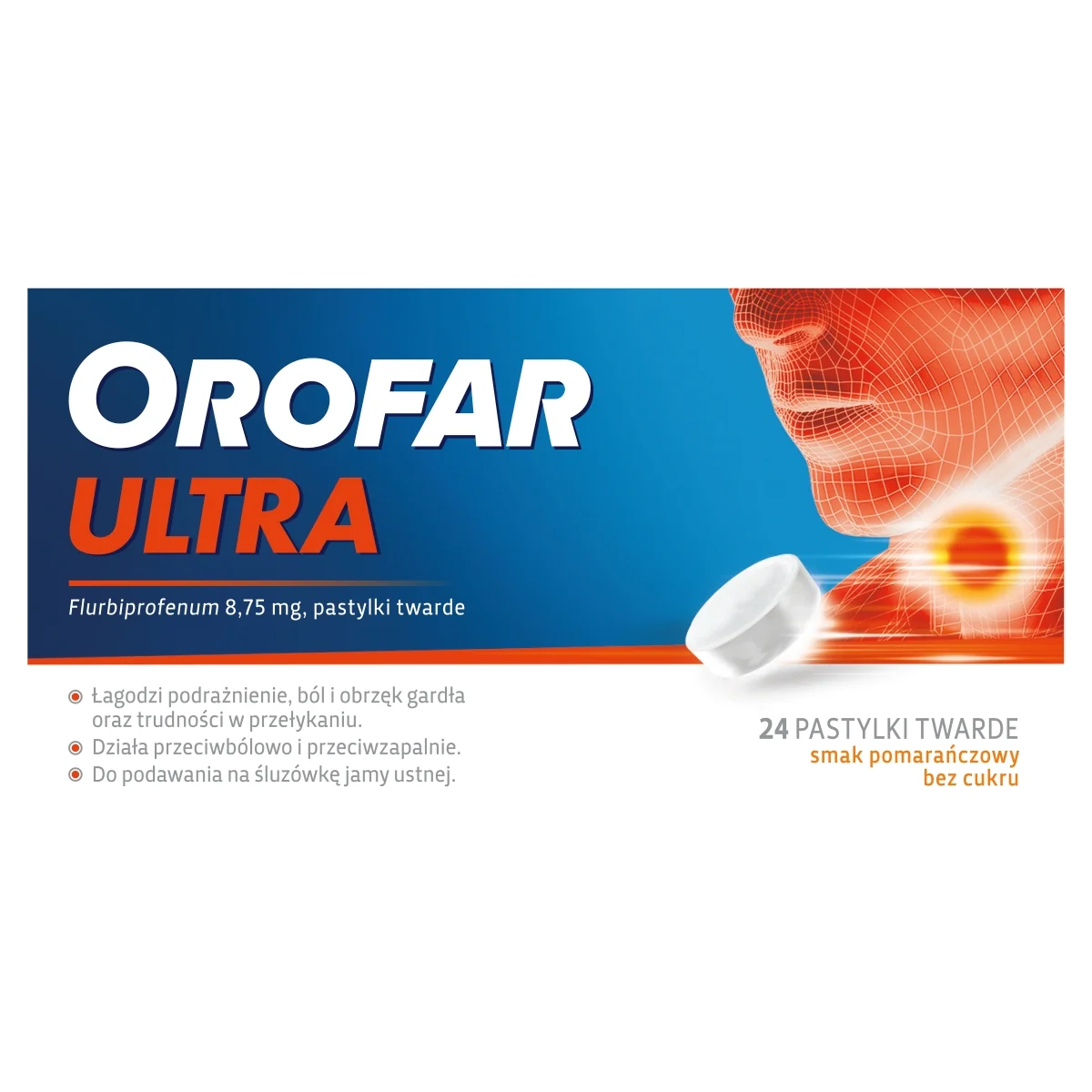 Orofar Ultra 8,75 mg 24 pastylki twarde