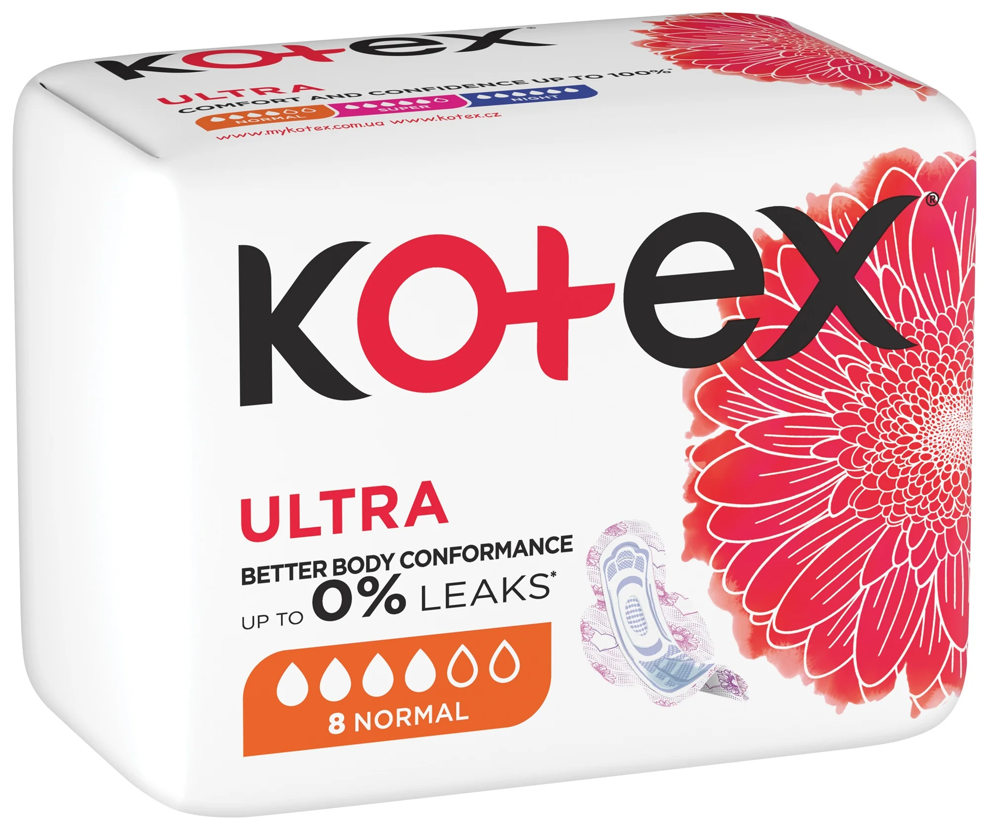 Kotex Ultra Normal podpaski, 8 sztuk