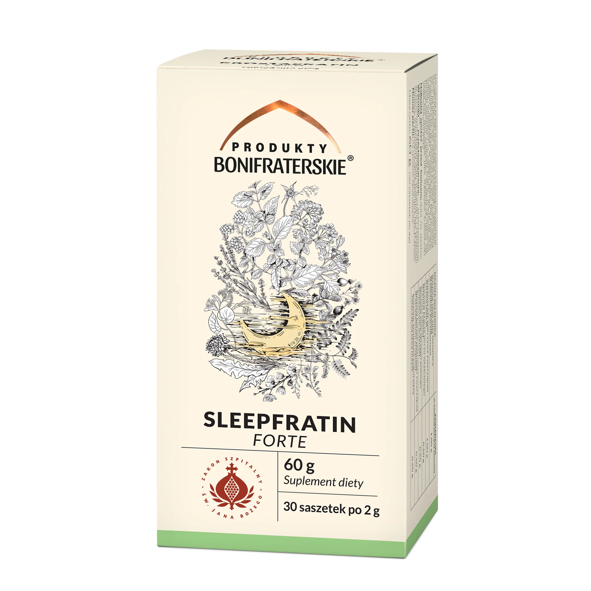 Produkty bonifraterskie Sleepfratin Forte Fix zioła do zaparzania, 30 saszetek x 2 g