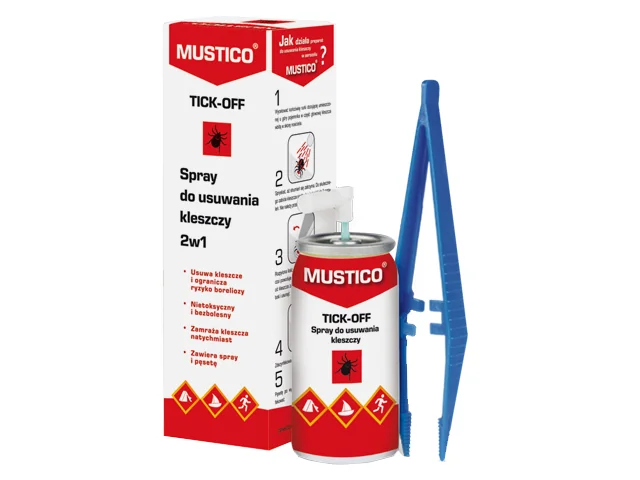 Mustico TICK-OFF spray do usuwania kleszczy 2 w 1, 8 ml