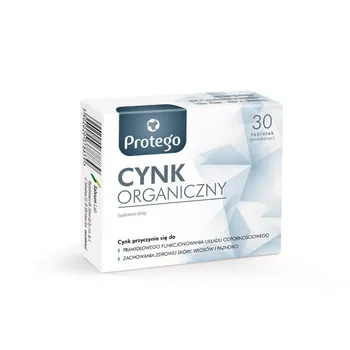 Protego Cynk Organiczny, suplement diety, 30 tabletek 