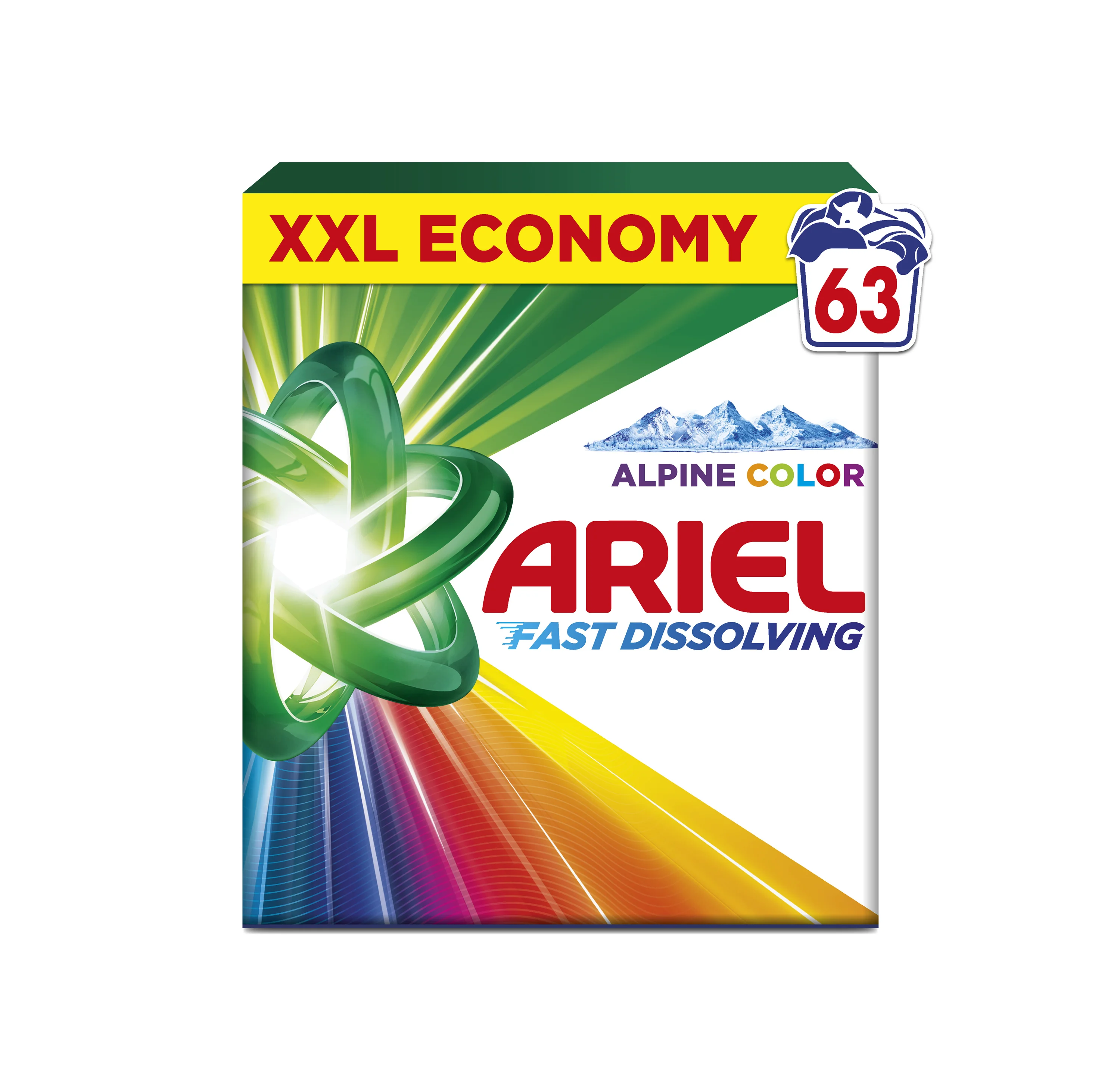 Ariel Alpine Color proszek do prania, 63 prania