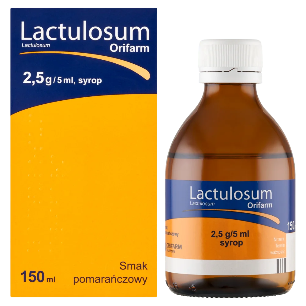 Lactulosum Orifarm 2,5 g/5 ml syrop, 150 ml