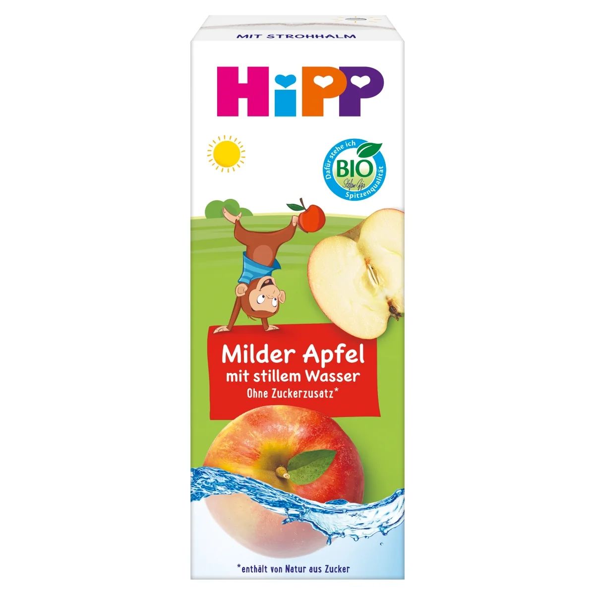 HiPP BIO od pokoleń jabłka z wodą źródlaną po 1. roku życia, 200 ml