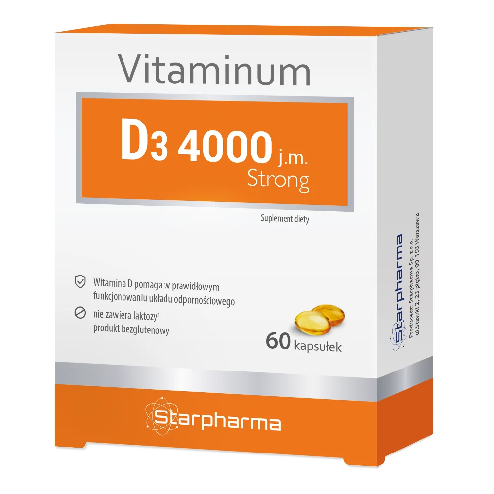 Vitaminum D3 4000 j.m. Strong 60 kapsułek