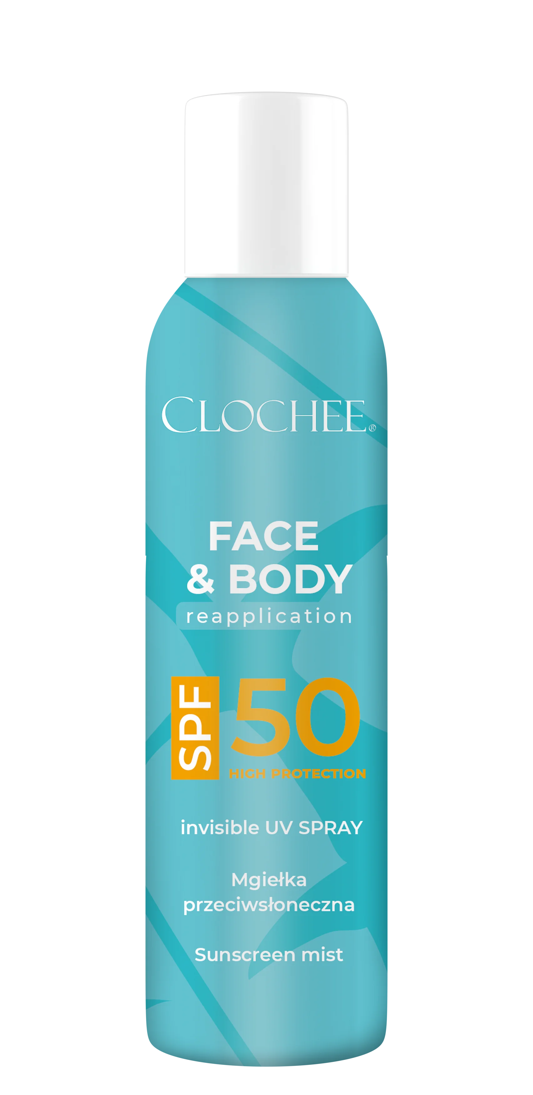Clochee przeciwsłoneczna mgiełka SPF 50, 150 ml