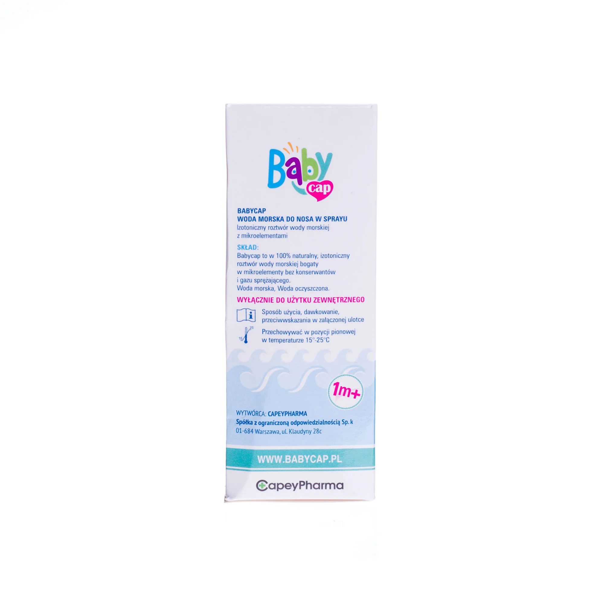 BabyCap Spray, woda morska do nosa, 30 ml 