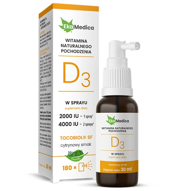 EkaMedica naturalna witamina D3 spray, 30 ml