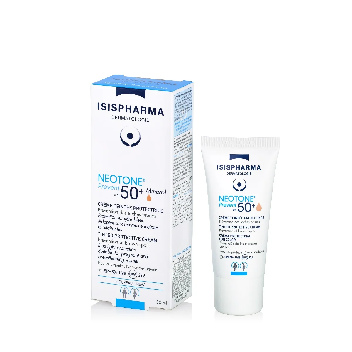 Isispharma Neotone Prevent SPF 50+ krem ochronny tonujący medium, 30 ml