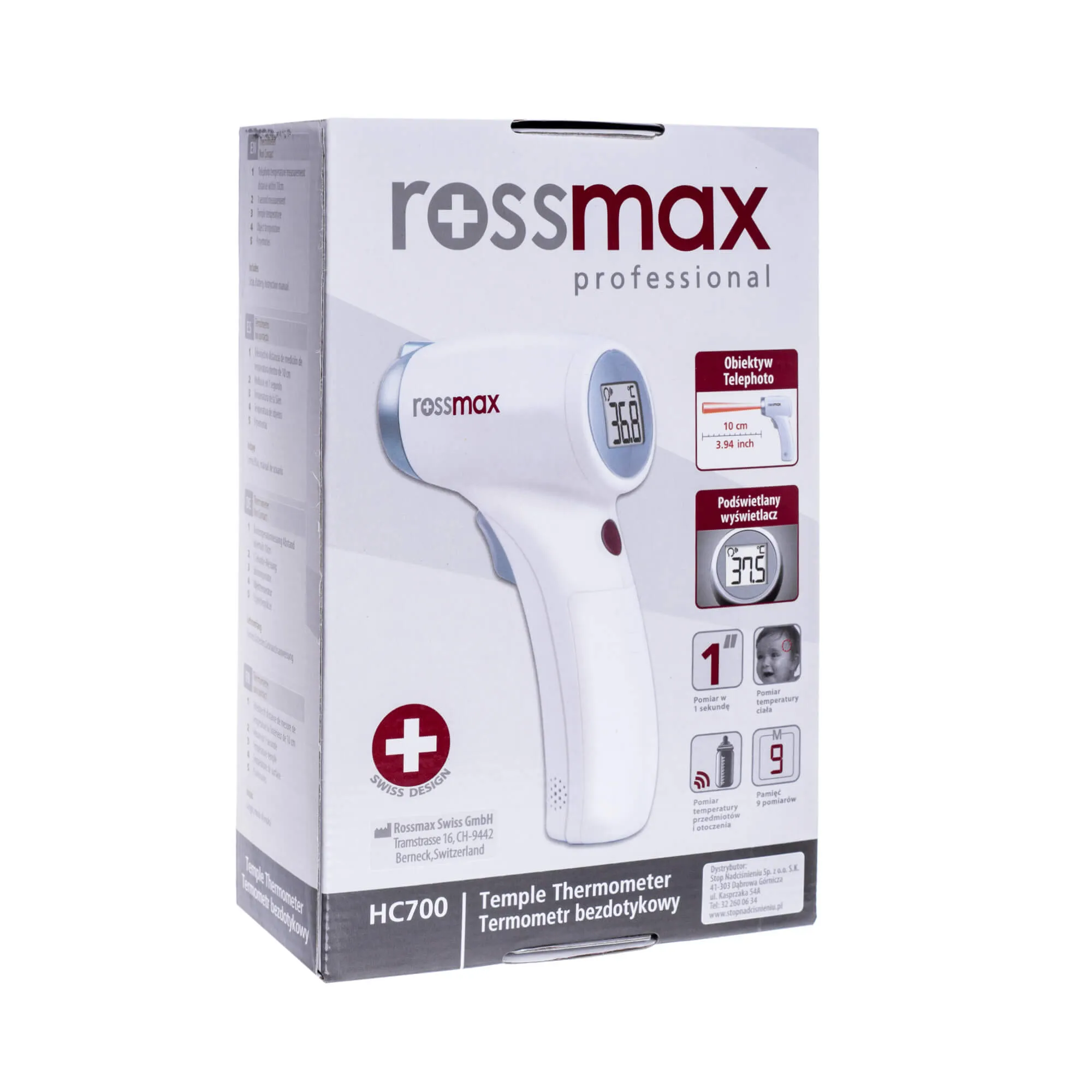 Rossmax HC700, elektroniczny termometr bezdotykowy 
