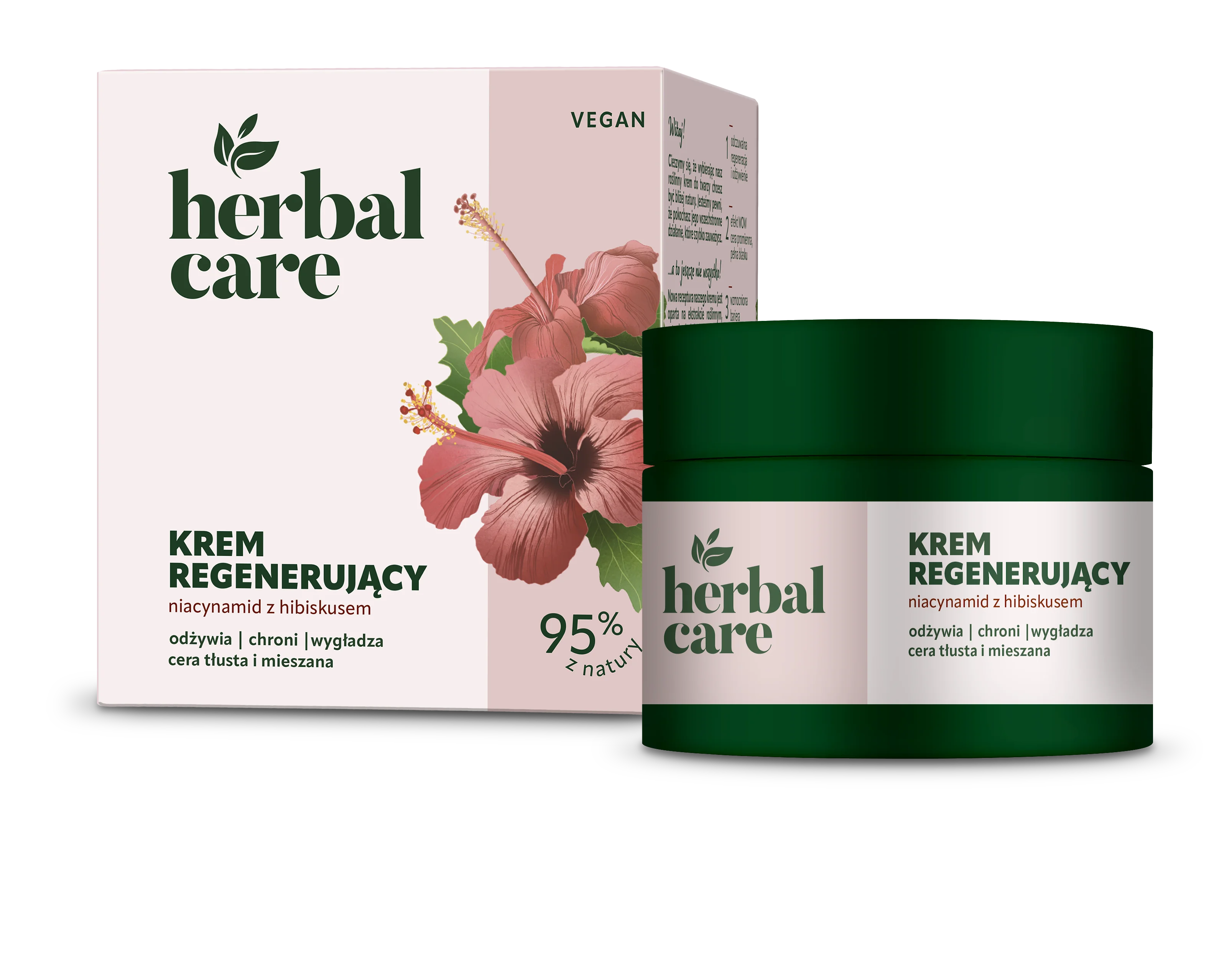 Herbal Care Krem regenerujący niacynamid z hibiskusem, 50 ml
