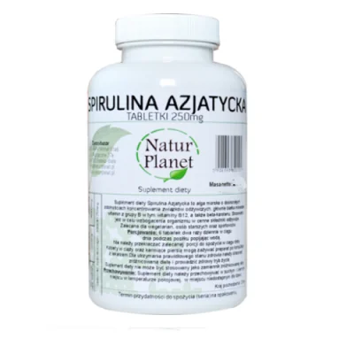 Natur Planet Spirulina Azjatycka tabletki 500 tabletek