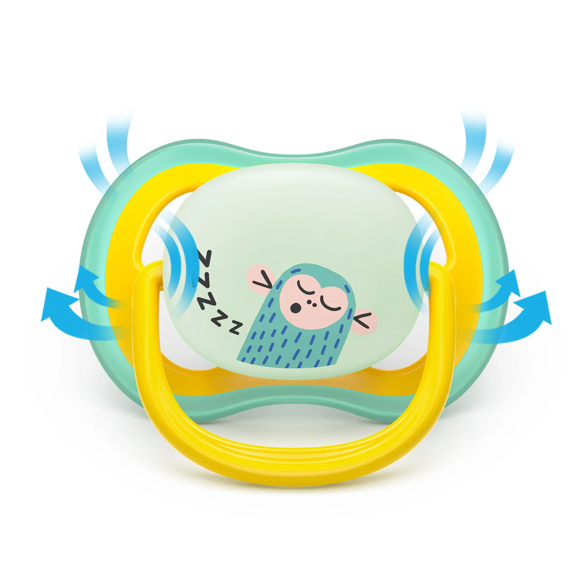 Philips Avent Ultra Air Nighttime świecący w ciemności ortodontyczny smoczek uspokajający 18m+, 2 sztuki
