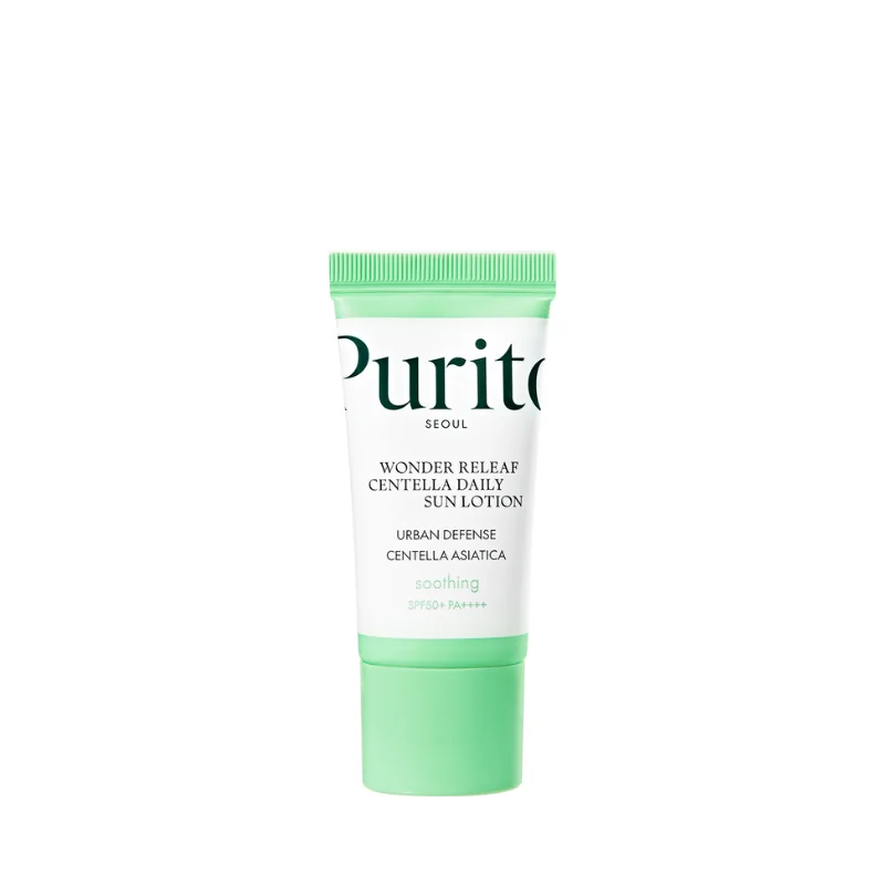 Purito Wonder Releaf Centella ultralekki krem przeciwsłoneczny SPF50+, 15 ml