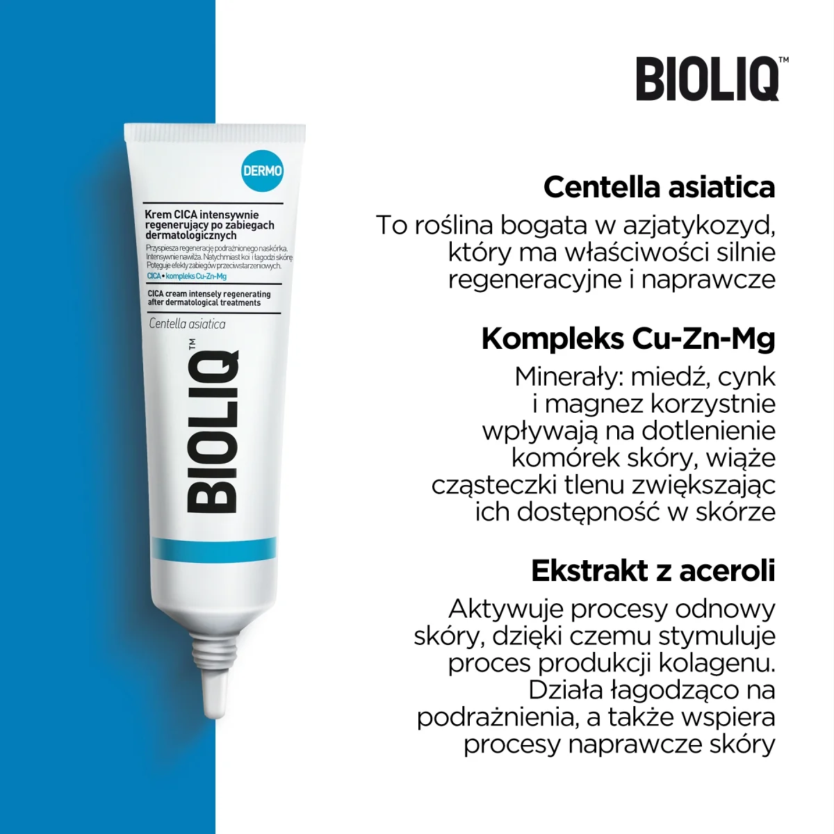 Bioliq Dermo Cica krem intensywnie regenerujący po zabiegach dermatologicznych, 30 ml