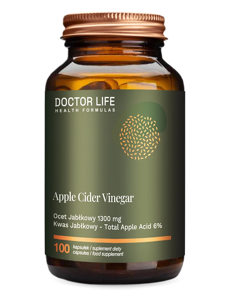 Doctor Life Apple Cider Vinegar 1300 mg 100 kapsułek