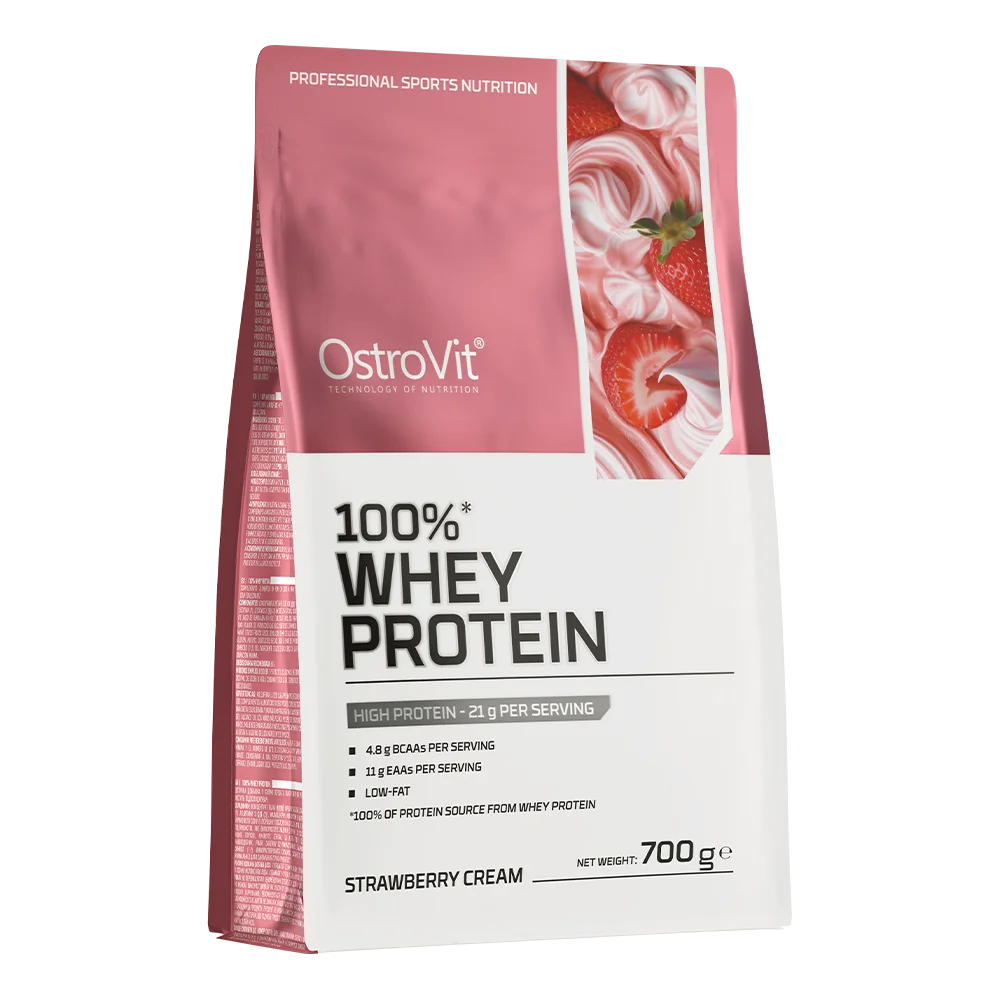 OstroVit 100% Whey Protein krem truskawkowy, 700 g