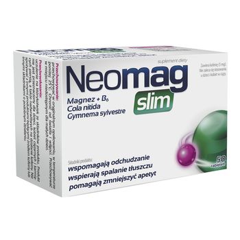 Neomag Slim, suplement diety, 50 tabletek 