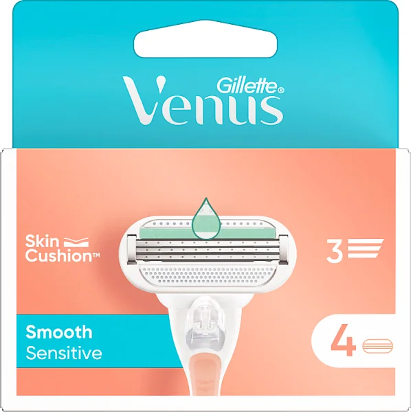 Venus Deluxe Smooth Sensitive 4 wkłady do maszynki