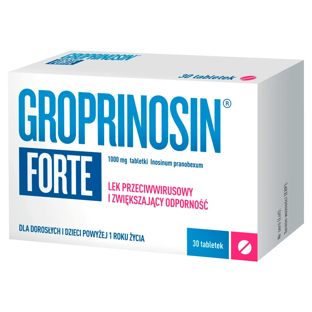 Groprinosin Forte, 1000mg, 30 tabletek 